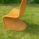 Vintage rattan chairs – cantilever design in the style of Panton – 1970s