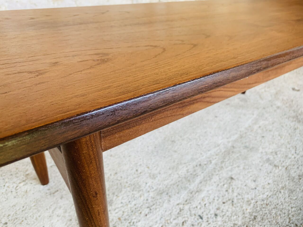 Vintage Danish teak coffee table, circa 1960's