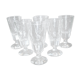Series of 6 antique coffee glasses