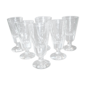 Series of 6 antique coffee glasses