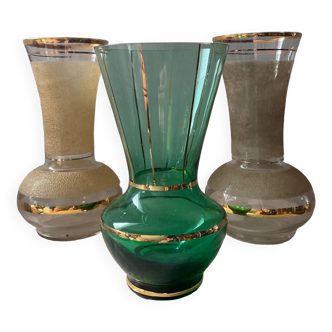 Trio de vases Art Deco