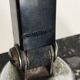 French craft lamp vintage black marble 1930 42 cm