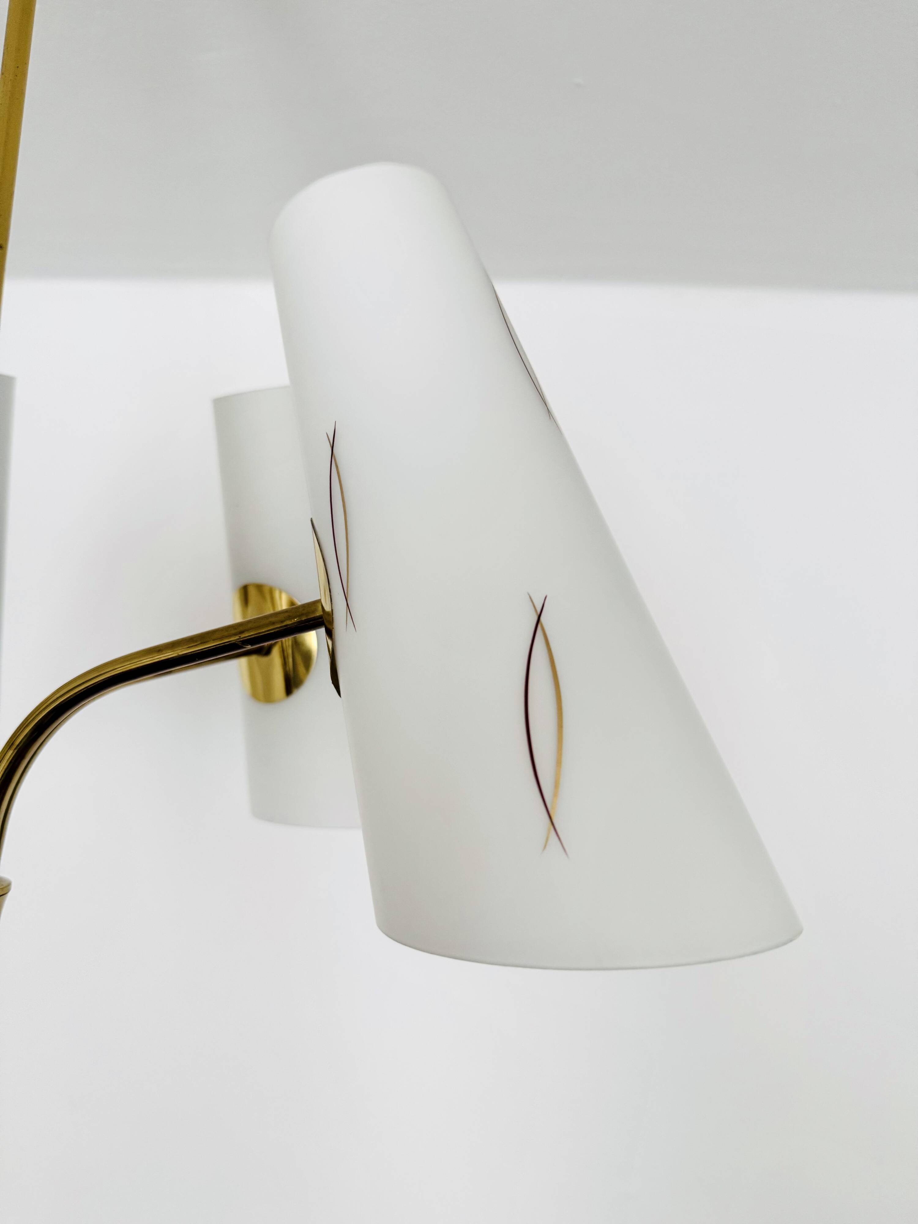 Austrian Brass Chandelier by Rupert Nikoll