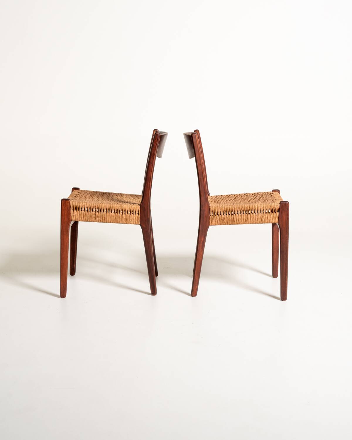 Pair of Scandinavian teak chairs, 1960s