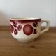 5 tasses anciennes Badonviller fruits