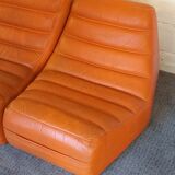 Leather sofa Saparella design Michel Ducaroy 70