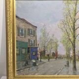E. Febvre - Oil On Panel “Street Scene”