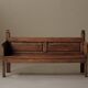 Banc de montagne en bois massif, Art populaire, Catalogne, XIXᵉ siècle