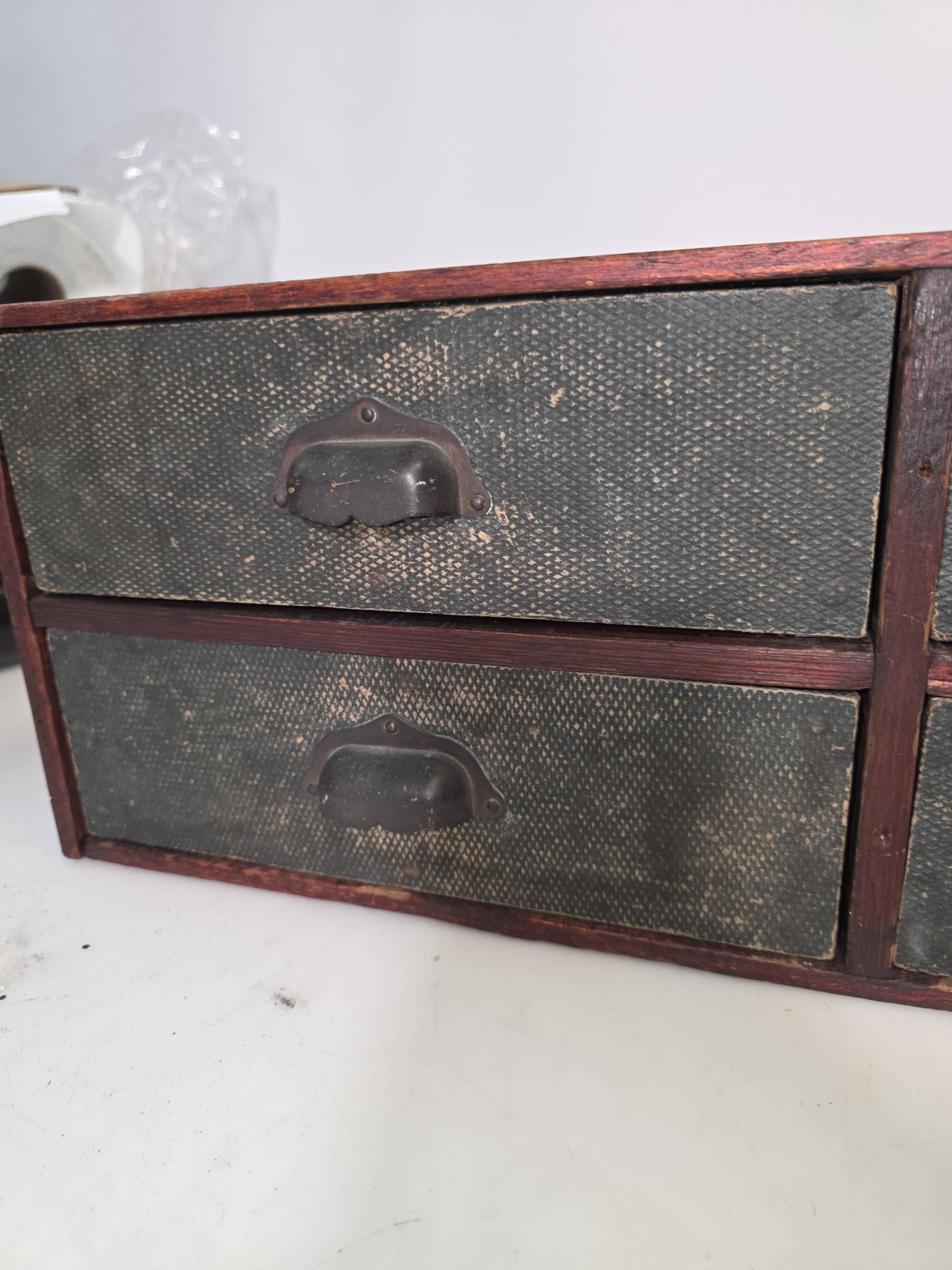 Antique workshop drawer unit from the 1920s.
