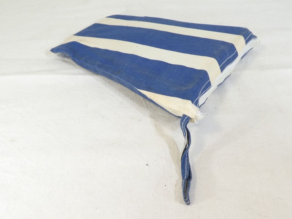 Vintage 190s folding camping stool with clutch