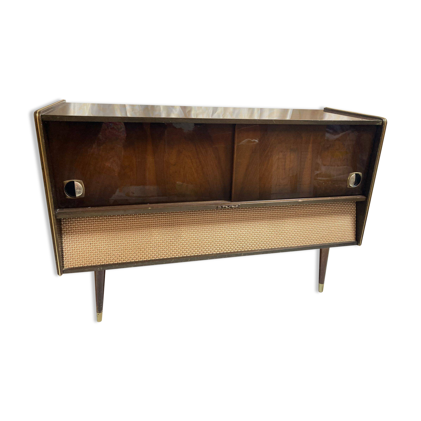 Buffet vintage Telefunken - Meuble radio stéréo TW 504