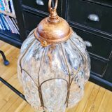 Murano glass hand-blown pendant light, mid-20th century