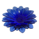 Set of 2 small plates fruit cup in the shape of a daisy/blue flower - pocket tray / ashtray