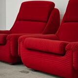 Complete red salon jitona style atlantis space age 1970