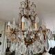 Lustre en bronze et cristal