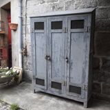Patinated industrial wardrobe