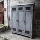 Patinated industrial wardrobe