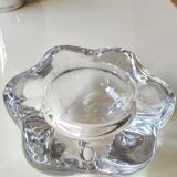 Large and Imposing Empty Pocket/Daum Crystal Ashtray, unsigned. 50s. Diam. 17.5 cm