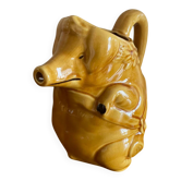 Pichet en barbotine cochon