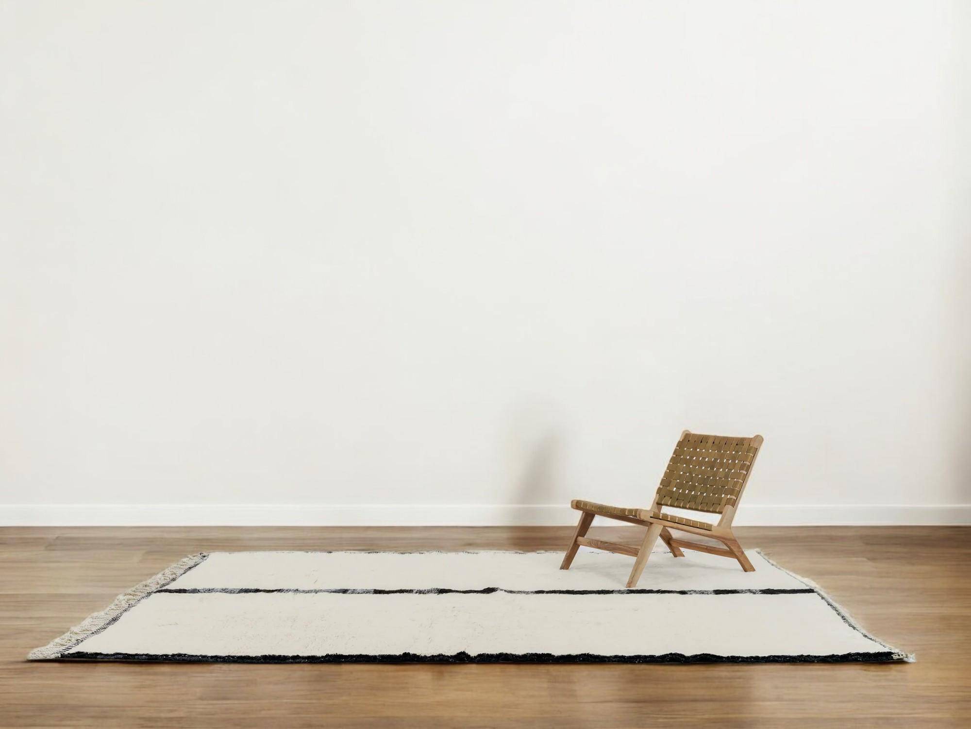 Berber rug in natural wool 3x2 m