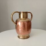 Antique amphora vase in brass and copper