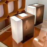 Set of 8 space age plexiglass wall lights - space age wall light 1960