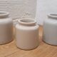 Lot 3 old sandstone pots