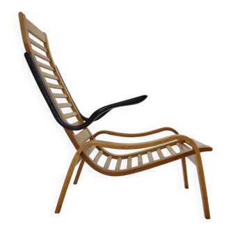 Fauteuil Jan Vanek Beech Bentwood des années 1960, Tchécoslovaquie