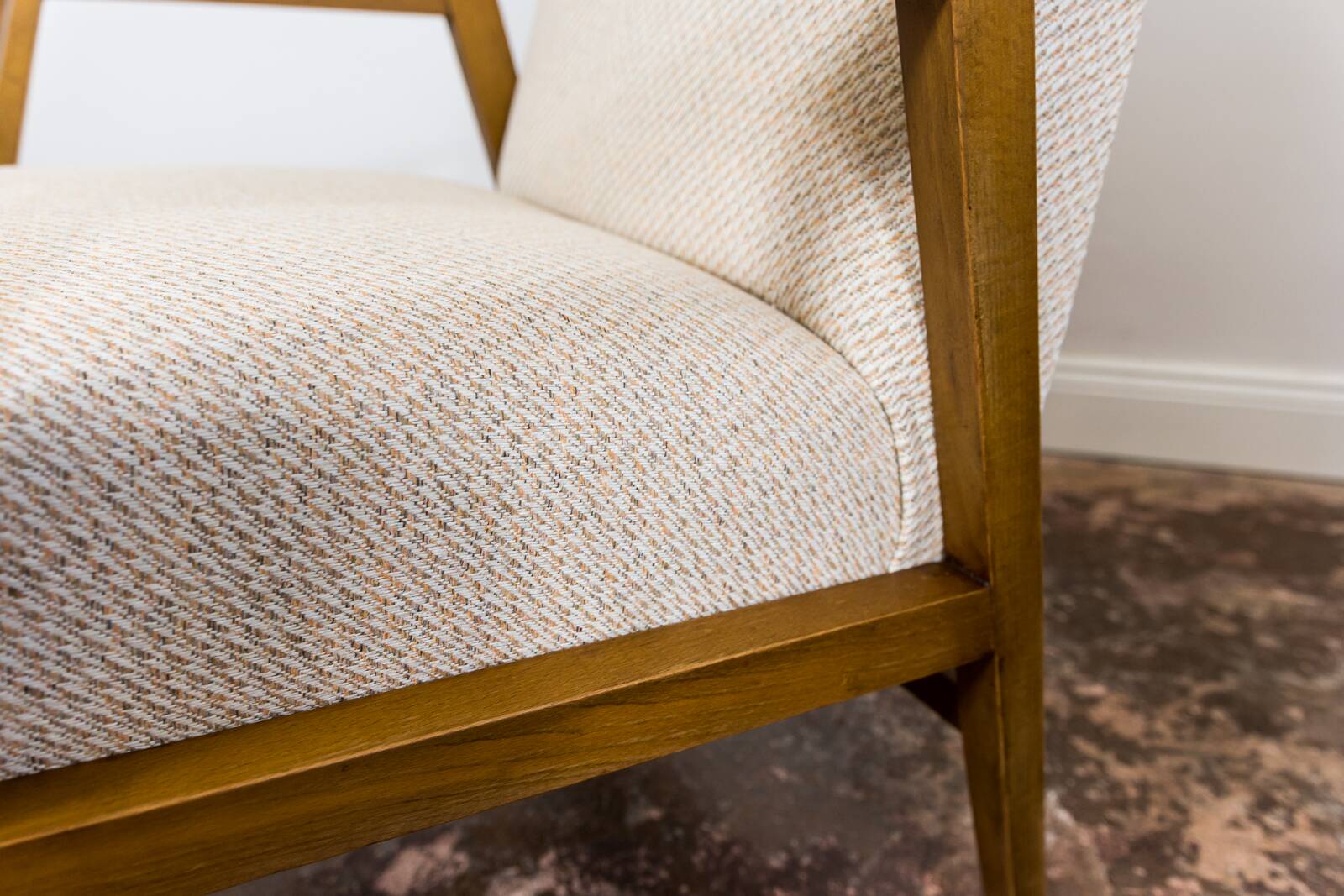 Pair of restored mid-century modern armchairs 1960's