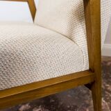 Paire de fauteuils modernes restaurés du milieu du siècle des années 1960