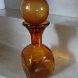 Vintage amber glass carafe