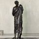 Diane de Gabies, bronze after the antique, brown patina, 19th century