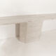 Console travertin italienne 1970