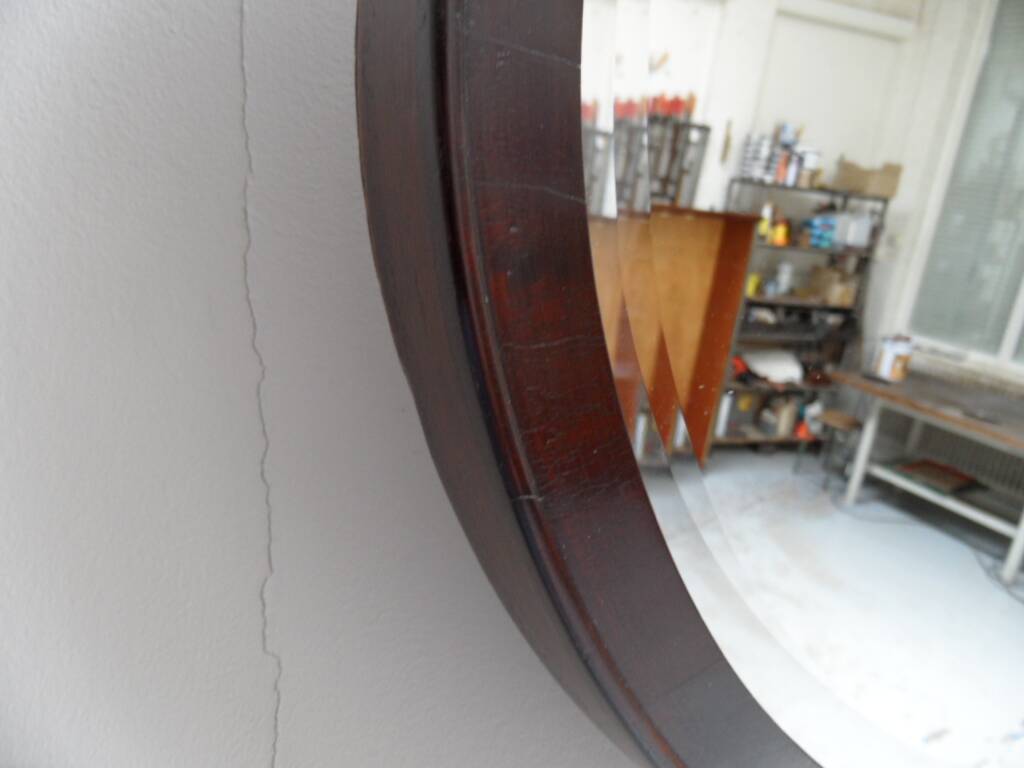Miroir en acajou ancien