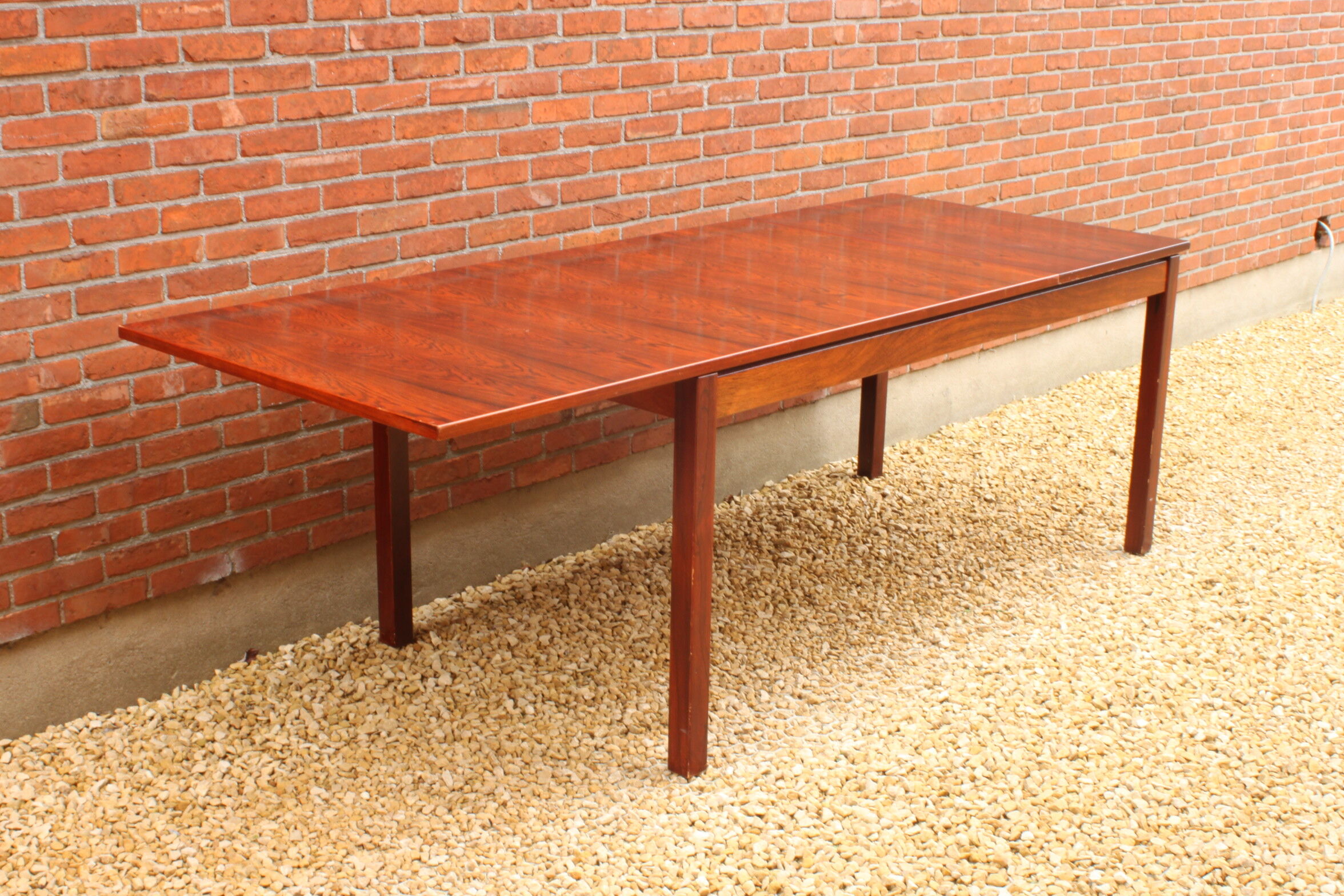 Table à manger extensible en palissandre par Alfred Hendrickx pour Belform, Belgique années 1960.