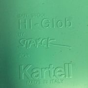 Pair of vintage stools hi glob by Philippe Starck, Kartell