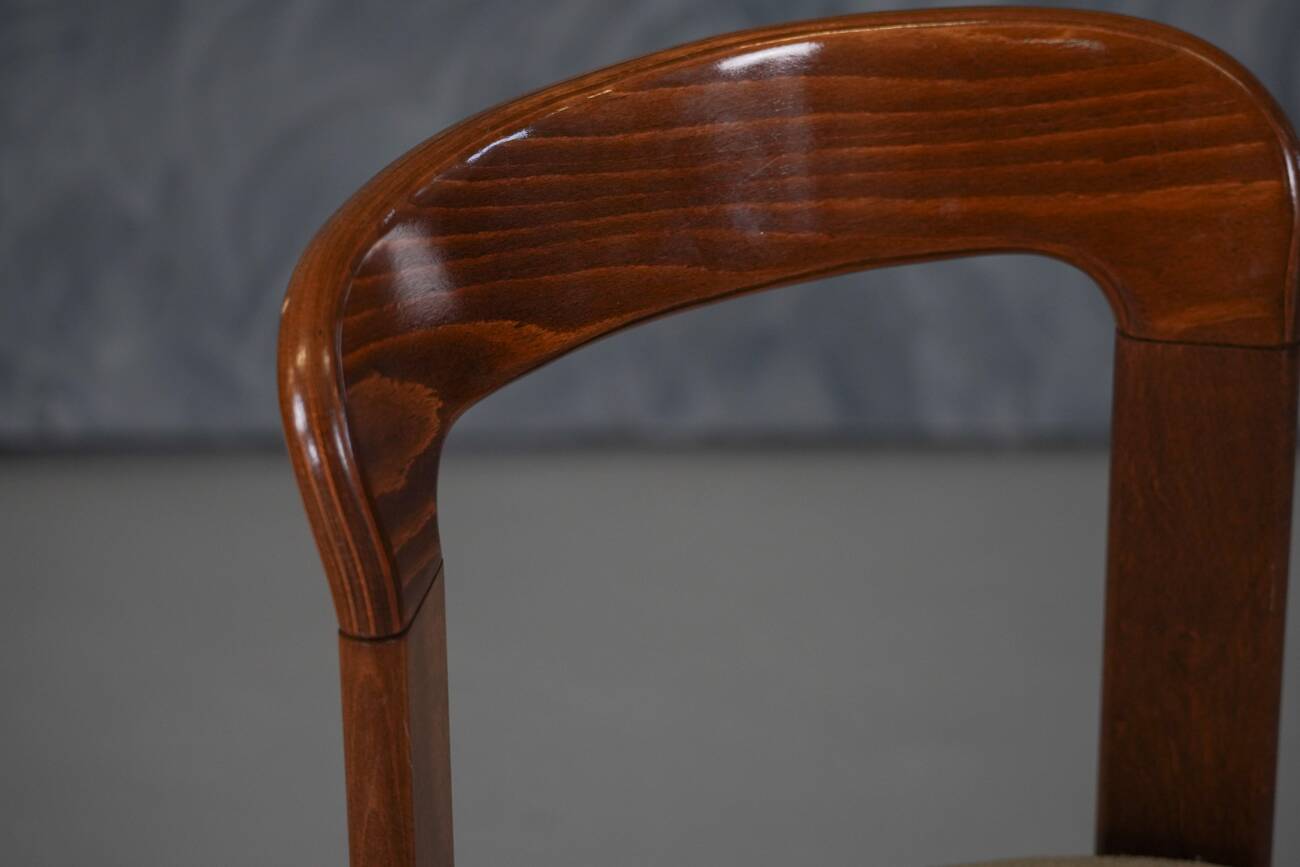 Vintage Hay Rey dining chairs by Bruno Rey for Kush Co, Switzerland 1970s set of 4