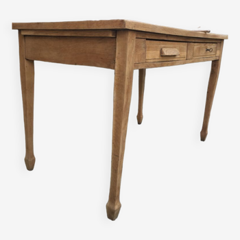 Table de ferme bois brut