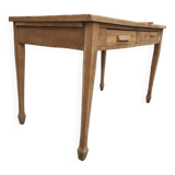 Raw wood farm table