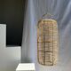 Large lantern-shaped rattan pendant lamp H50 D24