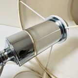 Vintage 70s metal and marble lamp