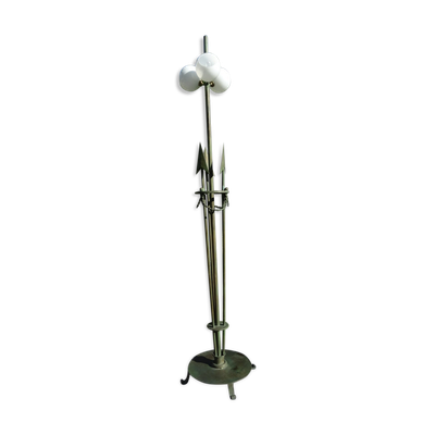 Lampadaire art déco fer forgé à flèches