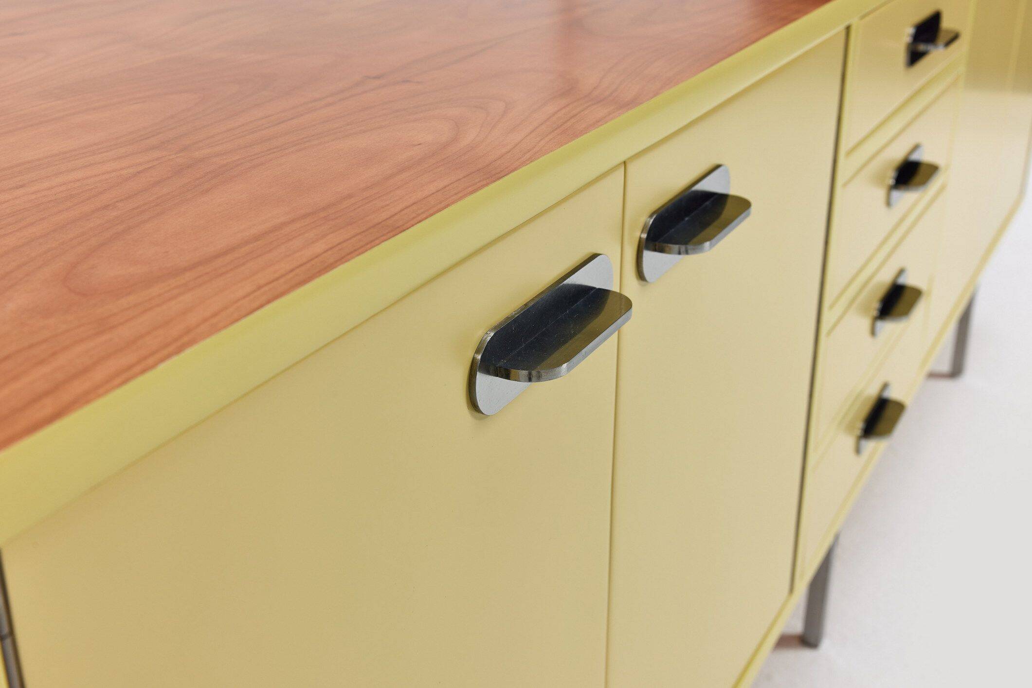 Industrial Vintage Mid-Century Sideboard, Steel, 1960s
