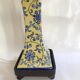 Ceramic lamp, new fabric cable, cotton lampshade.