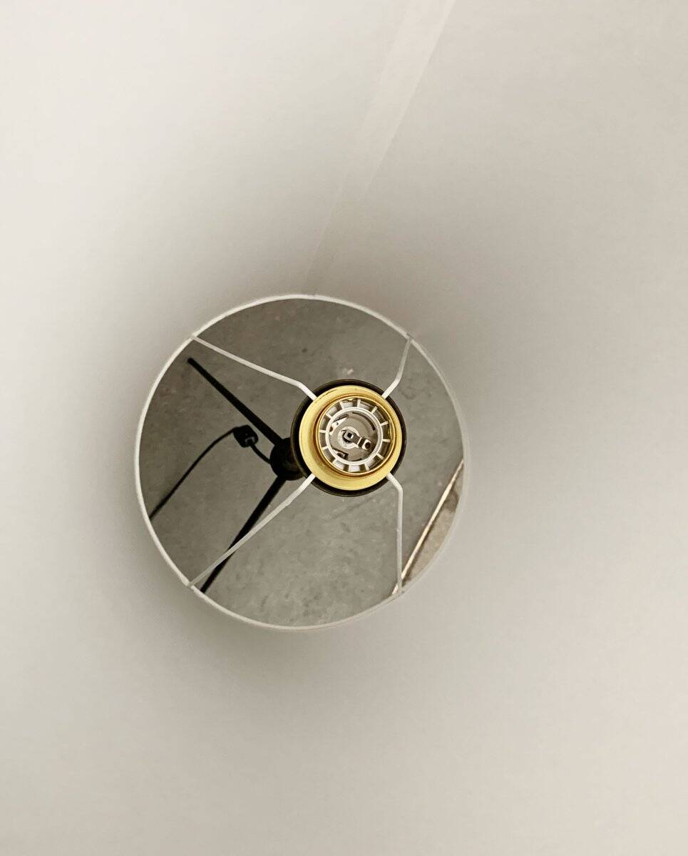 Mid-century minimalist tripod floor lamp, 1960s.