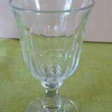 5 cut glass bistro glasses