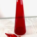 Flacon rouge flammé