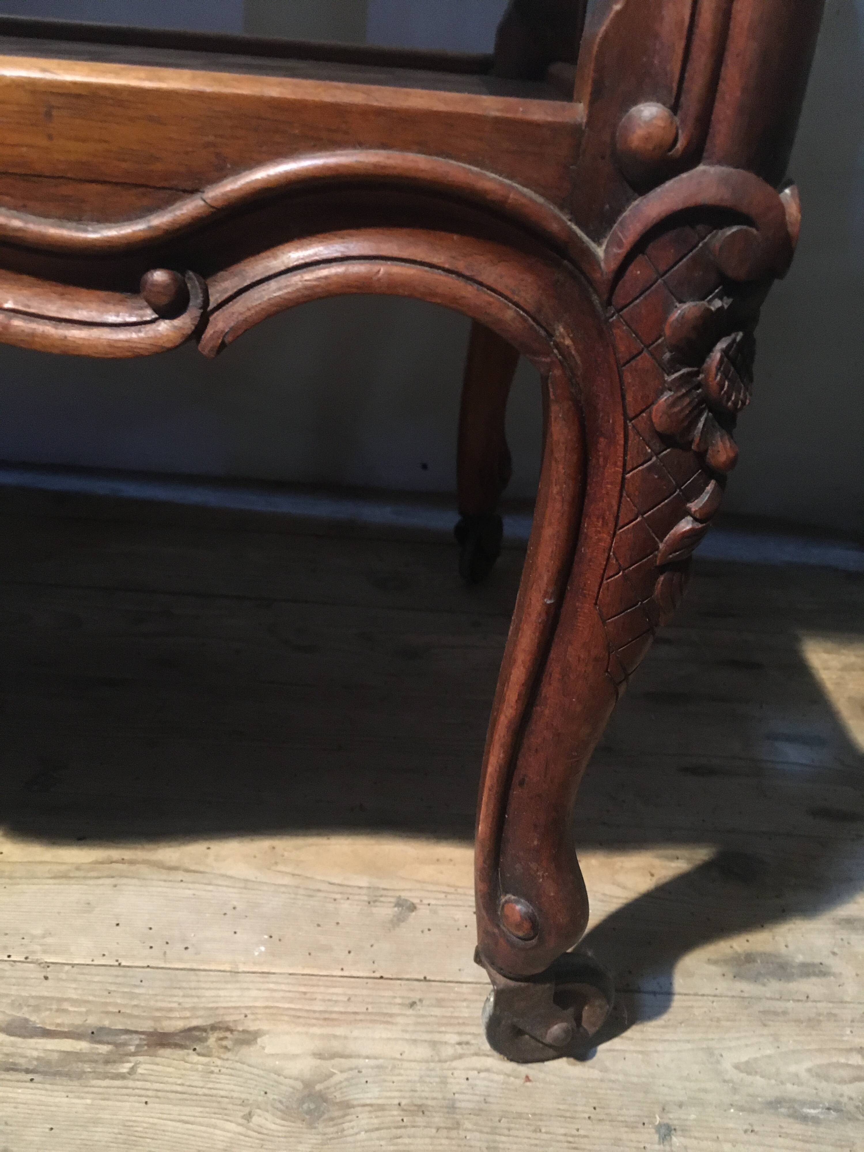 Louis XV style rolling dessert trolley