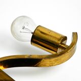Pair of large heavy Mid Century brass wall lights from a German church