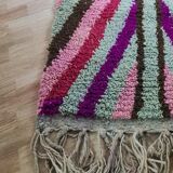 Tapis couloir  berbère bohemian en laine fait main  300 X 100 CM